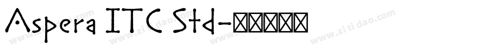 Aspera ITC Std字体转换